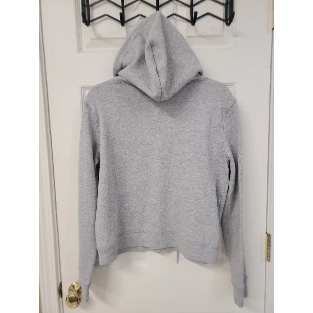 Aeropostale Womens Gray 1987 Aero Logo Hoodie Sweatshirt Pullover L - Picture 4 of 7